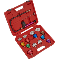 SEALEY Cooling System Pressure Test Kit 16Pc | VS006 | GSF Car Parts