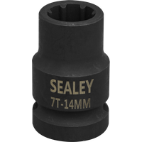 SEALEY Brake Caliper Socket 1/2"sq Drive 14mm 7-Point | VS0985 | GSF Car Parts