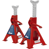 SEALEY Axle Stands (Pair) 2 Tonne Capacity Per Stand Ratchet Type | VS2002 | GSF Car Parts