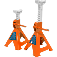 SEALEY Axle Stands (Pair) 2 Tonne Capacity Per Stand Ratchet Type - Orange | VS2002OR | GSF Car Parts