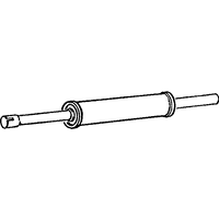 Middle Box/silencer A2a Fits: VOLKSWAGEN VENTO