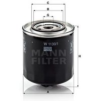 MANN Audi 100 Oil Filter - Screw On | W1130/1 | GSF Car Parts