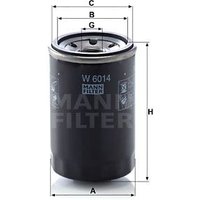 MANN Alfa Romeo Giulietta Oil Filter - Screw On | W6014 | GSF Car Parts