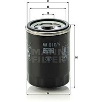 MANN Nissan Primera Oil Filter - Screw On | W610/4 | GSF Car Parts