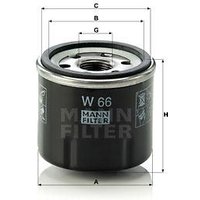 MANN Oil Filter - Screw On | W66 | GSF Car Parts