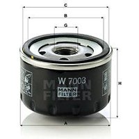 MANN Fiat Bravo Oil Filter - Screw On | W7003 | GSF Car Parts