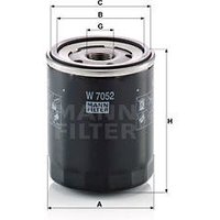 MANN Volkswagen California Oil Filter - Screw On | W7052 | GSF Car Parts