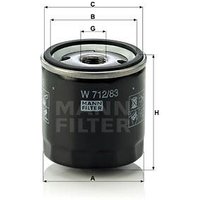 MANN Toyota Land Cruiser Oil Filter - Screw On | W712/83 | GSF Car Parts