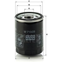 MANN Land Rover Range Rover Oil Filter - Screw On | W713/29 | GSF Car Parts