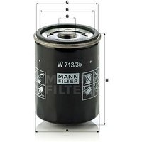 MANN Mitsubishi Colt Oil Filter - Screw On | W713/35 | GSF Car Parts