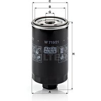 MANN Volkswagen Corrado Oil Filter - Screw On | W719/21 | GSF Car Parts