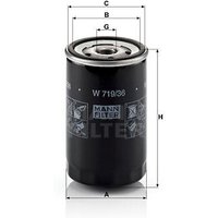 MANN Land Rover Discovery Oil Filter - Screw On | W719/36 | GSF Car Parts