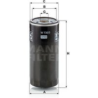 MANN Oil Filter - Screw On | W730/3 | GSF Car Parts
