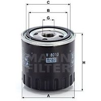MANN Suzuki Grand Vitara Oil Filter - Screw On | W8013 | GSF Car Parts