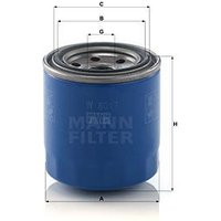 MANN Hyundai Veloster Oil Filter - Screw On | W8017 | GSF Car Parts