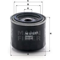 MANN Oil Filter - Screw On | W811/81 | GSF Car Parts