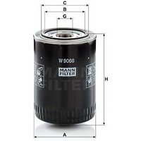 MANN Mitsubishi Pajero Sport Oil Filter - Screw On | W9066 | GSF Car Parts