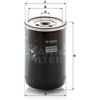 MANN Oil Filter - Screw On | W936/5 | GSF Car Parts