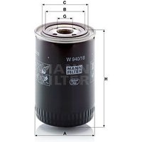 MANN Oil Filter - Screw On | W940/18 | GSF Car Parts