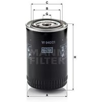 MANN Vauxhall And Opel Carlton Oil Filter - Screw On | W940/21 | GSF Car Parts