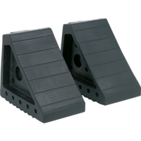 SEALEY Rubber Wheel Chocks - Pair | WC01 | GSF Car Parts