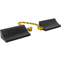 SEALEY Rubber Wheel Chocks Heavy-Duty - Pair | WC16 | GSF Car Parts