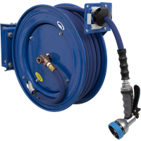 SEALEY Heavy-Duty Retractable Water Hose Reel 15M Ø13mm Id Rubber Hose | WHR1512 | GSF Car Parts