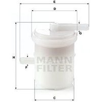 MANN Bedford Rascal Fuel Filter - In-Line | WK42/81 | GSF Car Parts