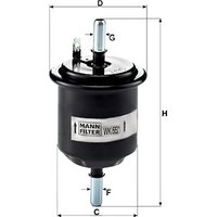 MANN Hyundai Accent Fuel Filter - In-Line | WK55/1 | GSF Car Parts