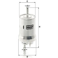 MANN Seat Ibiza Fuel Filter - In-Line | WK59X | GSF Car Parts