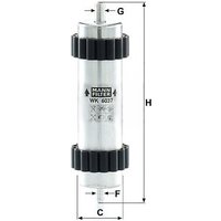 MANN Fuel Filter - In-Line | WK6037 | GSF Car Parts