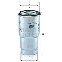 MANN Toyota Corolla Verso Fuel Filter - Screw-On | WK720/2X | GSF Car Parts