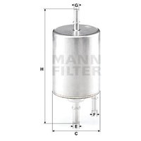 MANN Fuel Filter - In-Line | WK720/4 | GSF Car Parts