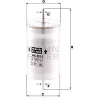 MANN Seat Exeo Fuel Filter - In-Line | WK8036 | GSF Car Parts