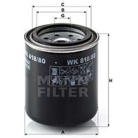 MANN Fuel Filter - Screw-On | WK818/80 | GSF Car Parts
