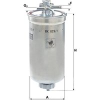 MANN Fuel Filter - In-Line | WK829/1X | GSF Car Parts