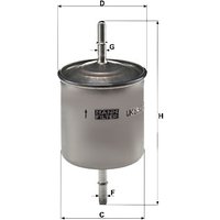 MANN Volvo Xc70 Cross Country Fuel Filter - In-Line | WK832/2 | GSF Car Parts