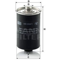 MANN Audi 100 Fuel Filter - In-Line | WK834/1 | GSF Car Parts