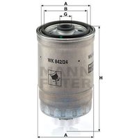 MANN Cadillac Bls Fuel Filter - Screw-On | WK842/24 | GSF Car Parts