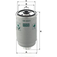 MANN Fiat Ducato Fuel Filter - Screw-On | WK842/2 | GSF Car Parts