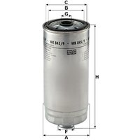 MANN Renault Mascott Fuel Filter - Screw-On | WK845/9 | GSF Car Parts