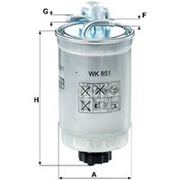 MANN Ford Galaxy Fuel Filter - In-Line | WK851 | GSF Car Parts