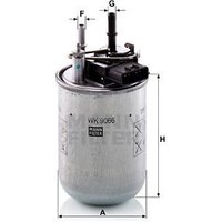 MANN Nissan Juke Fuel Filter - In-Line | WK9066 | GSF Car Parts