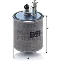 MANN Renault Laguna Fuel Filter - In-Line | WK918/2X | GSF Car Parts