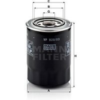 MANN Hyundai Terracan Oil Filter - Screw On | WP928/83 | GSF Car Parts