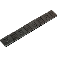 SEALEY Wheel Weight 5 & 10G Adhesive Zinc Plated Steel Black Strip Of 8 (4 X Each Weight) Pack Of 50 | WWSA510B | GSF Car Parts