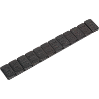 SEALEY Wheel Weight 5G Adhesive Zinc Plated Steel Black Strip Of 12 Pack Of 50 | WWSA5B | GSF Car Parts