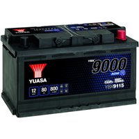 Yuasa Vauxhall And Opel Insignia 115 9000 Series Agm Car Battery - 4 Year Warranty | YBX9115 | GSF Car Parts