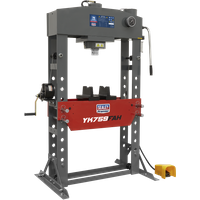 SEALEY Air/hydraulic Press 75 Tonne Floor Type With Foot Pedal | YK759FAH | GSF Car Parts