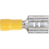 SEALEY Push-On Terminal 9.5mm Female Yellow Pack Of 100 | YT14 | GSF Car Parts